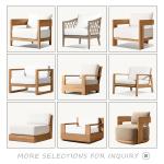 Outdoor Furniture Customized Color Customized Garden Furniture Rattan Sofa Teak