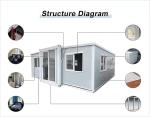 Steel Container House Luxury 40ft Prefab Folding Houses Modern Design
