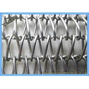 Double Balanced Spiral Grid Steel Wire Conveyor Belt With Chain 30 Meters Length