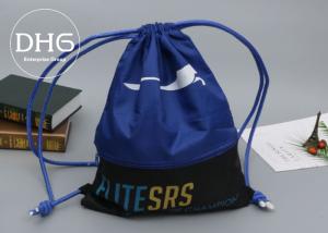 China Kids Waterproof Drawstring Sports Bag Foldable Blue Reinforced Corners Durable factory