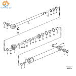 14549596 14642744 Boom Hydraulic Cylinder For Volvo EC380D EC360 EC330C