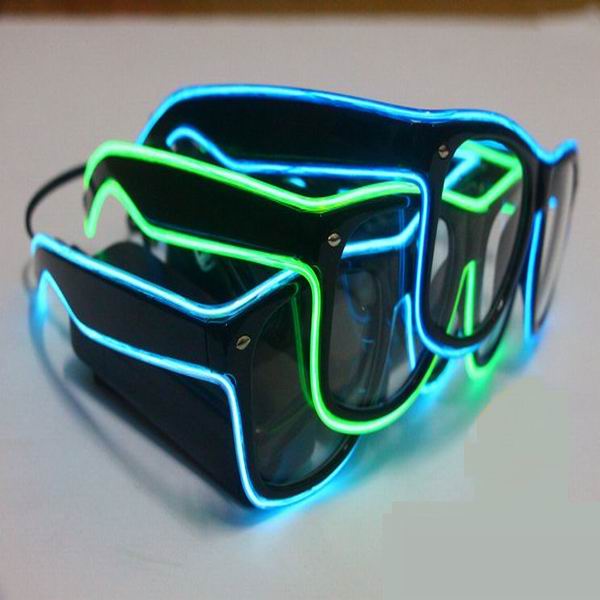 super cool party el wire glasses/ glow glasses/ light up glasses for party events