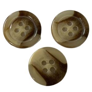 China Light Brown Fake Horn Button In 24L Apply For Coat Jacket Sweater factory