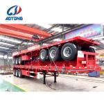 Versatile 3 Axle Flat Bed Truck Trailer for 20/40FT Container Transportation