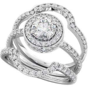 China Prong Setting Diamond Engagement Wedding Rings 0.90CT Weight factory