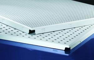 China Waterproof White Clip In Ceiling Tiles Perforated Ceiling For Office factory