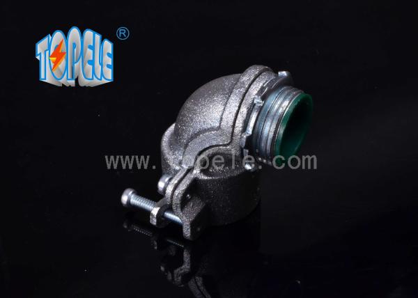 Flexible Conduit and Fittings Metal Zinc Squeeze Angle Connectors / 90 Degree