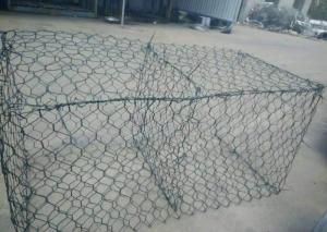 China PVC Coated Steel Double Twisted Hexagonal Wire Mesh 2.0 - 5.0 Mm Wire Diameter factory