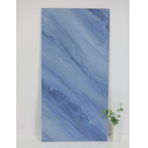 China 600x1200mm Porcelain Marble Slab Tile Hotel Blue Polished Ceramic Tile factory
