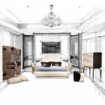 King Size Luxury Modern Bedroom Bed Solid Wood Frame Stainless Steel Leg