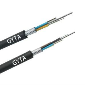 China Outdoor Underground Cable GYTA 144 Core Fiber Optical Cable Loose Tube Stranded Armoured factory