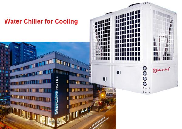 Customize Low Temperature 56KW 10 Ton Outdoor Cooler Water Chiller For Hotel