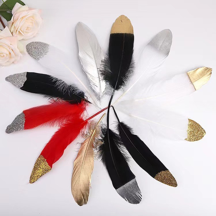 Printed Goose Nagoire Carnival Feathers Event Party Decorations Handmade