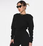 Graphic Crewneck Sweatshirt Cotton Plain Oversized Graphic Sweatshirt For Women