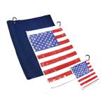 Sublimation printed microfiber waffle golf towel custom logo