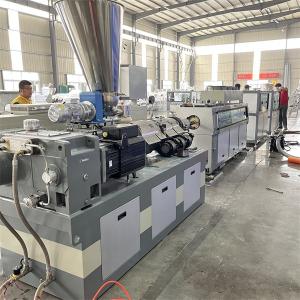 China 250kgs/H-300kgs/H Twin Screw Extrusion Machine Conical Double Screw Extruder factory
