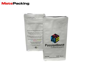 China Custom Printed Matt Flat Bottom Pouch Bag Moisture Proof For Coffee on sale