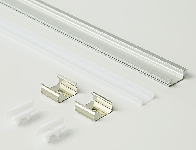 18.5*8.8mm Edge Anodized Led Aluminum Channel With Trim Led Strip Light