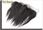 Natural Black Top Closure Straight Hair Ear to Ear Lace Frontal Human Hair