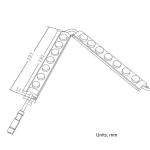 24VDC 125LM/W Linear LED Wall Washer Light RGB DMX For Outdoor