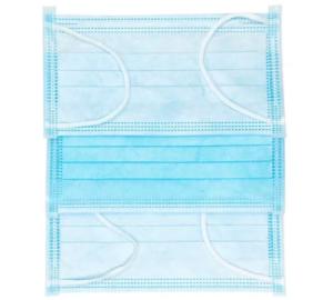 China Dust Free 3 Ply Non Woven Face Mask , Disposable Mouth Cover Soft Nose Cushion factory