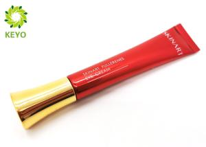 China 20g Plastic Material Cosmetic Cream Tube With Golden Color Screw Cap factory