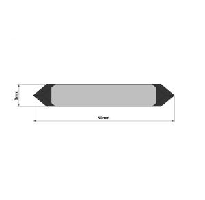 China 50mm 8mm Tungsten Carbide Cutting Blade Heat Treatment Crop Cutter factory