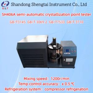 Semi Automatic Crystallization Point Tester Compressor Refrigeration ± 0.5 ℃