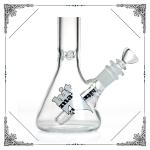 Hitman Glass Smoking Water Pipes Mix Color With Ice Catcher Bongs