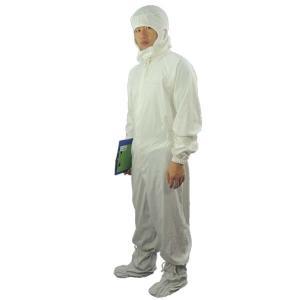China Dust Proof 100D 98% Cotton Antistatic Coveralls ESD Smock factory