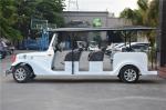 Eight Seater Electric Vintage Cars For Sightseeing With FRP Body 48V Battery