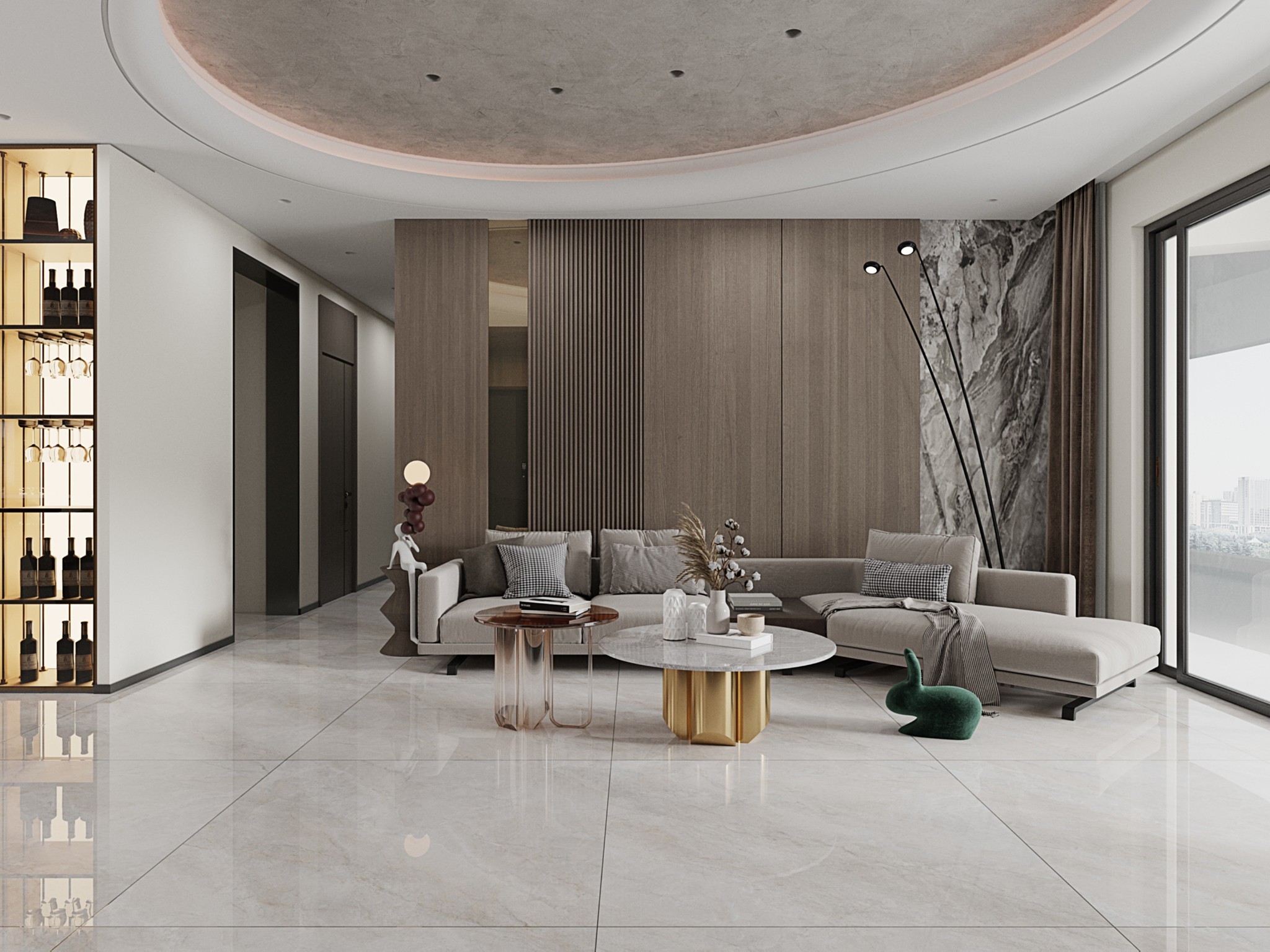 Gray Durable And Antibacterial 1200x1200mm Polished Sintered Stone Slabs For Bathroom