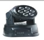7PCS*10W led mini moving head wash light