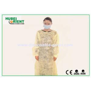 Long Sleeves Disposable Medical Use Isolation Gowns With Elastic Cuffs For