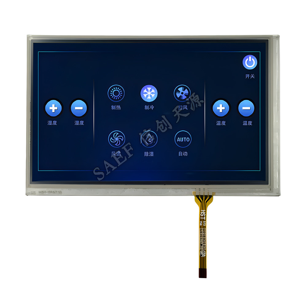 7 Inch Industrial TFT Display 40 Pin 800x480 RGB Interface With Resistive Touch Screen