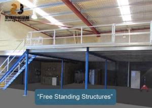China Flexible Mezzanine Platform System With Stairway Capacity 500kg - 4000kg/Sqm factory