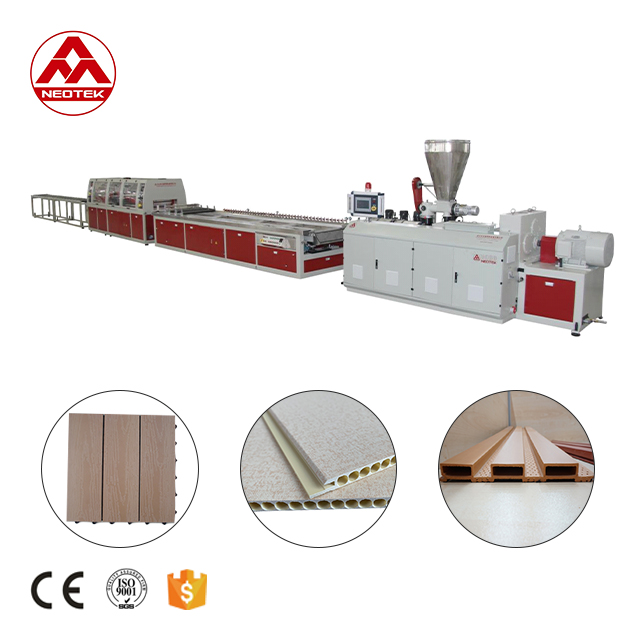 Twin Screw Type 19500 KG Co-rotating Conical Twin-screw PVC WPC Extrusion Line for Needs