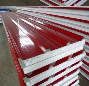 China Thermal Insulated Sandwich Panel / Prefabricated Pu Sandwich Panel Cladding factory