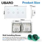 157 Tuya Smart Home 3gang WIFI Smart Immersion Switch 10A indoor Wifi Light