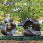 Large Outdoor Abstract Art Geometric Copper Sculpture