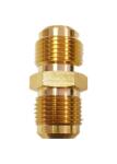 3/8 Inch Flare X 3/8 Inch Flare Brass Tube Fitting Hex Nipple brass
