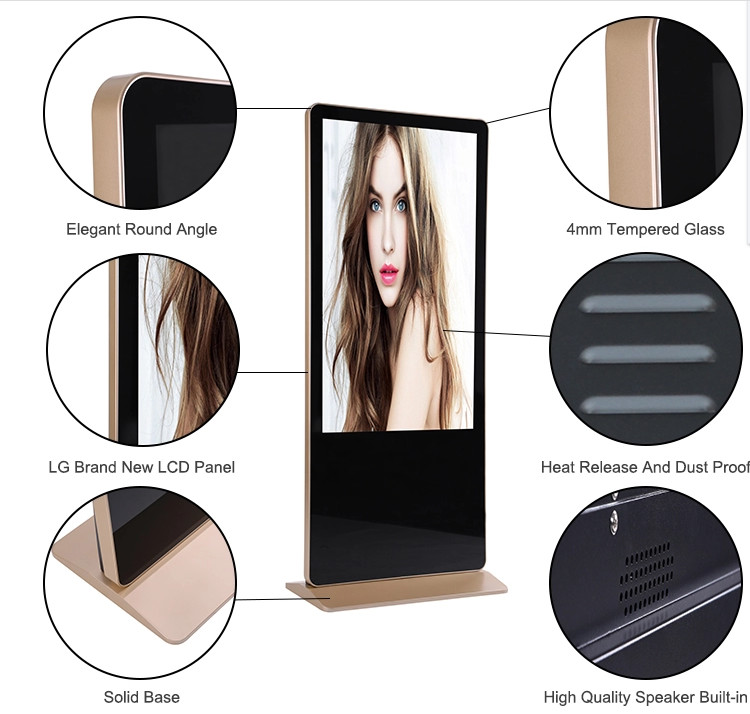 55 inch digital signage kiosk floor-standing advertising screen
