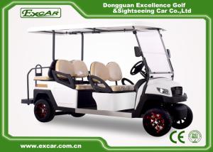 China EXCAR 48V White 6 seater electric golf cart mini club car golf cart electric golf buggy car factory