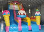 0.55mm PVC Tarpaulin Inflatable Slides Ice Cream Cupcake Cartoon Inflatable Dry
