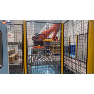 Pneumatic Robot Case Beverage Palletizer Machine Programmable Customized