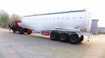Triple Axle 50 Ton Bulk Cement Trailer , Bulk Cement Semi Trailer