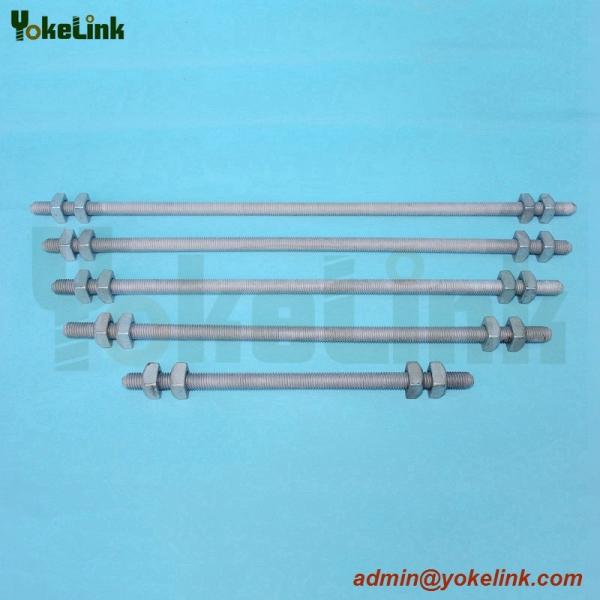 China Easy Installation full screw galvanzied steel Double Arming Bolts factory