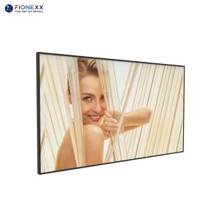 China QLED Aluminium frame 55 Inch Lcd Display Wall Mounted Digital Advertising Screen factory