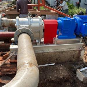 China Rotary Practical Industrial Lobe Pump Wear Resistant Flange DN150 factory