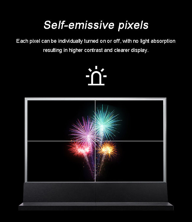 Full HD 55 Transparent OLED Touch Screen See Through OLED Display
